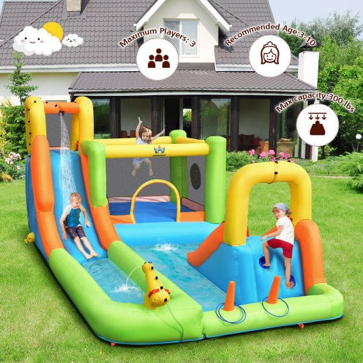 Inflatable Water Slide Park Bounce House Without Blower