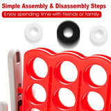 Jumbo 4-to-Score 4 in A Row Giant Game Set for Outdoor Indoor