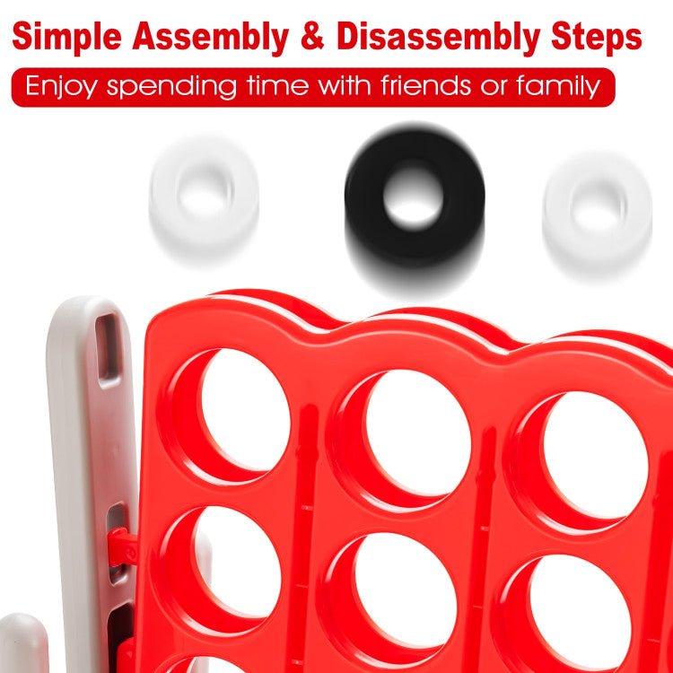 Jumbo 4-to-Score 4 in A Row Giant Game Set for Outdoor Indoor