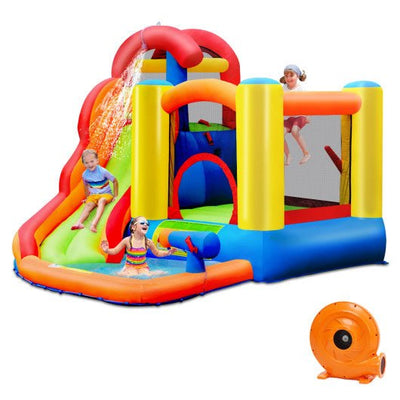 Kid Inflatable Bounce House Water Slide Castle with Blower