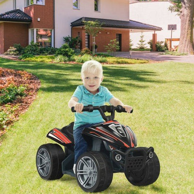 Kids 4-Wheeler ATV Quad Battery Powered Ride On Car-Black