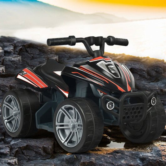 Kids 4-Wheeler ATV Quad Battery Powered Ride On Car-Black