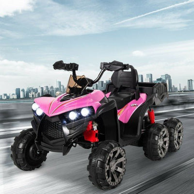 Kids Battery-Powered Ride-On Toy with 4WD-Pink