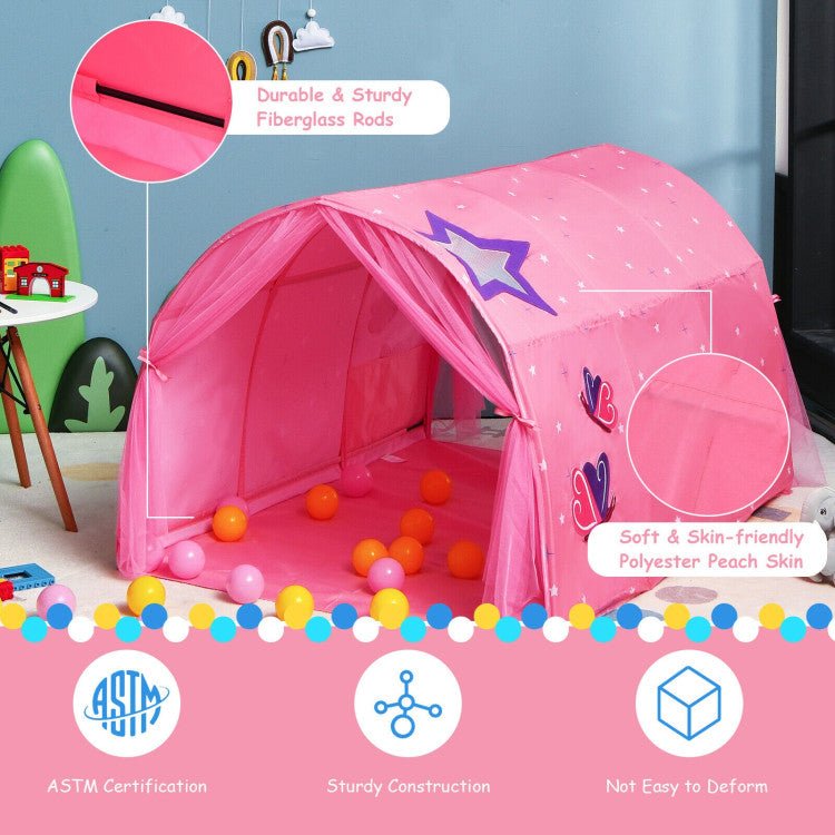 Kids Galaxy Starry Sky Dream Portable Play Tent with Double Net Curtain