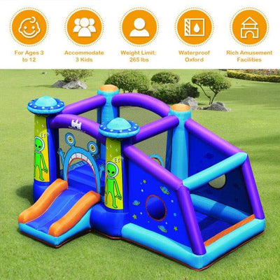 Kids Inflatable Bounce House Aliens Jumping Castle Without Blower