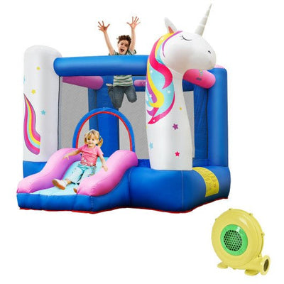 Kids Inflatable Bounce House with 480W Blower