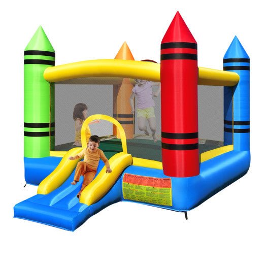 Kids Inflatable Bounce House with Slide and Ocean Balls Not Included Blower