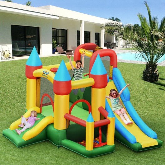 Kids Inflatable Dual Slide Jumping Castle with 780W Blower