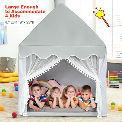 Kids Large Play Castle Fairy Tent with Mat