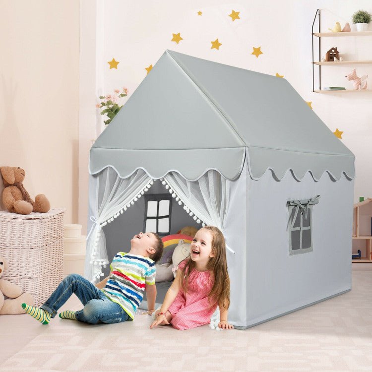 Kids Large Play Castle Fairy Tent with Mat