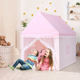 Kids Play Tent Large Playhouse Children Play Castle Fairy Tent Gift with Mat