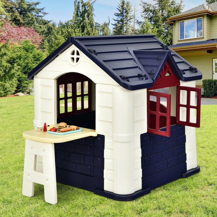 Kid’s Playhouse Pretend Toy House For Boys and Girls 7 Pieces Toy Set