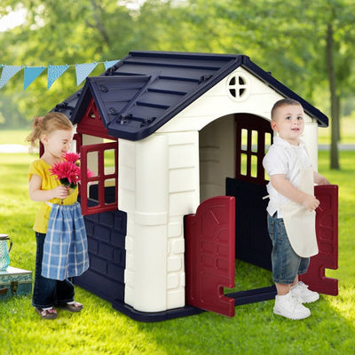 Kid’s Playhouse Pretend Toy House For Boys and Girls 7 Pieces Toy Set