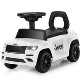 Kids Ride On Car with Steering Wheel-White