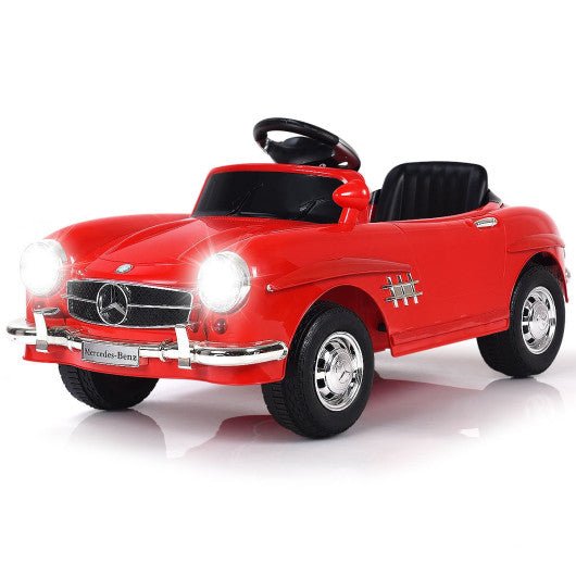 Licensed Mercedes Benz 6V Battery Powered Kids Ride On Car with Parent Remote Control-Red