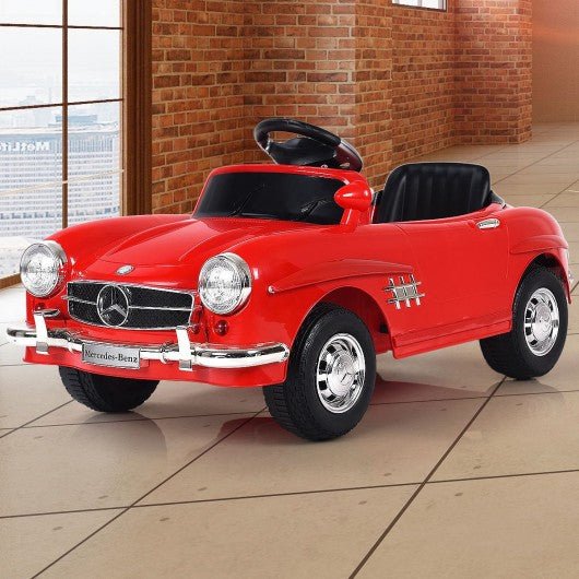 Licensed Mercedes Benz 6V Battery Powered Kids Ride On Car with Parent Remote Control-Red