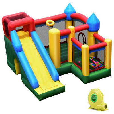 Mighty Inflatable Bounce House Castle Jumper Moonwalk with Blower