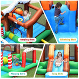 Outdoor Indoor Inflatable Kids Bounce House with 480W Blower