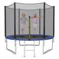 Outdoor Trampoline Bounce Combo with Safety Closure Net Ladder-10 ft