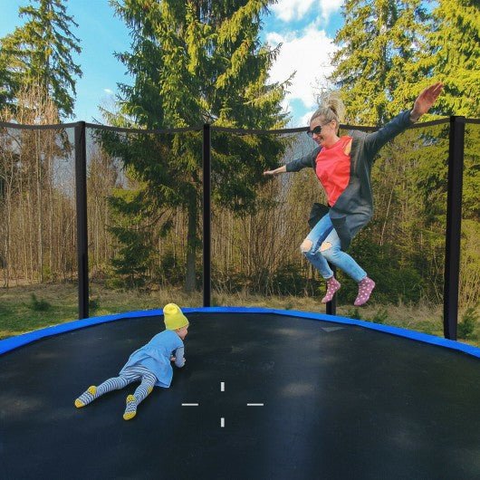 Outdoor Trampoline Bounce Combo with Safety Closure Net Ladder-10 ft
