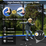 Outdoor Trampoline Bounce Combo with Safety Closure Net Ladder-12 ft