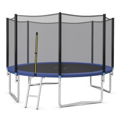 Outdoor Trampoline Bounce Combo with Safety Closure Net Ladder-12 ft