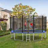 Outdoor Trampoline Bounce Combo with Safety Closure Net Ladder-16 ft