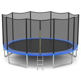 Outdoor Trampoline Bounce Combo with Safety Closure Net Ladder-8 ft