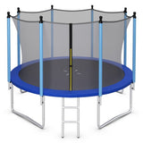 Outdoor Trampoline with Safety Closure Net-12 ft