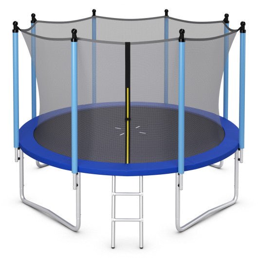 Outdoor Trampoline with Safety Closure Net-12 ft