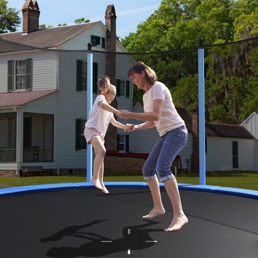 Outdoor Trampoline with Safety Closure Net-12 ft