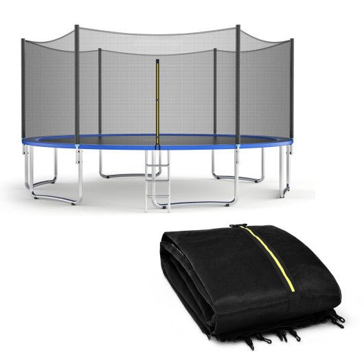 Trampoline Replacement Protection Enclosure Net with Zipper-12 ft