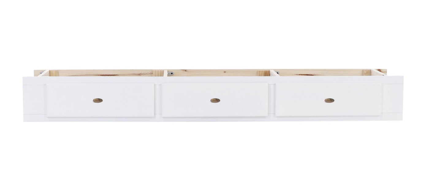 Donco 3 Drawer Underbed Storage #color_white