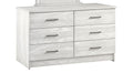 6-Drawer Dresser Ice Grey