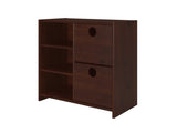 Donco Circles Low Loft 2 Drawer Chest #color_Dark-Cappuccino