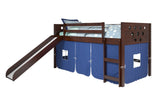 Donco Circles Low Loft Hdbd/Ftbd/Rails/Slats #color_Cappuccino