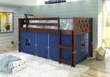 Donco Circles Low Loft Hdbd/Ftbd/Rails/Slats #color_Cappuccino