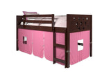 Donco Circles Low Loft Hdbd/Ftbd/Rails/Slats #color_Cappuccino