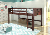 Donco Circles Low Loft Hdbd/Ftbd/Rails/Slats #color_Cappuccino