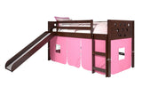 Donco Circles Low Loft Hdbd/Ftbd/Rails/Slats #color_Cappuccino