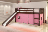 Donco Circles Low Loft Hdbd/Ftbd/Rails/Slats #color_Cappuccino