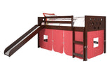 Donco Circles Low Loft Hdbd/Ftbd/Rails/Slats #color_Cappuccino
