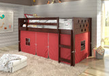 Donco Circles Low Loft Hdbd/Ftbd/Rails/Slats #color_Cappuccino