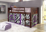 Donco Circles Low Loft Hdbd/Ftbd/Rails/Slats #color_Cappuccino