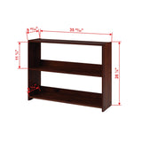 Donco Double Twin Loft Bookcase #color_Dark-Cappuccino