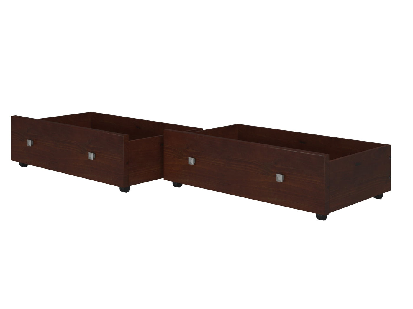 Donco Dual Underbed Drawers #color_Dark-Cappuccino