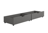 Donco Dual Underbed Drawers #color_Dark-Grey