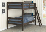 Donco Econo Panel Bunkbed #color_Rustic-Walnut