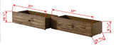 Donco Front Porch Drawers #color_Rustic-Driftwood