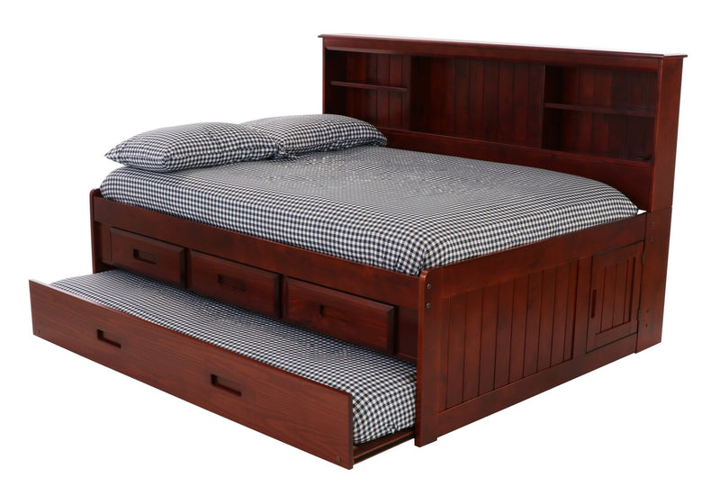 Full Bookcase Daybed Merlot